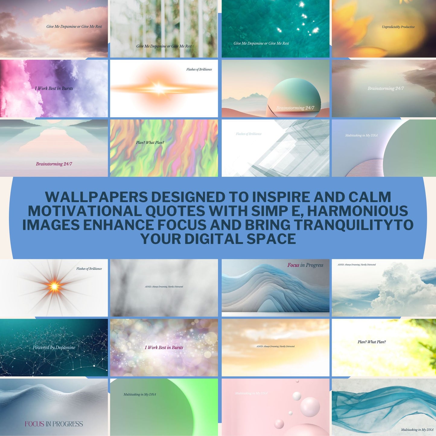 ADHD-Friendly Wallpapers for PC - Phone - Tablet