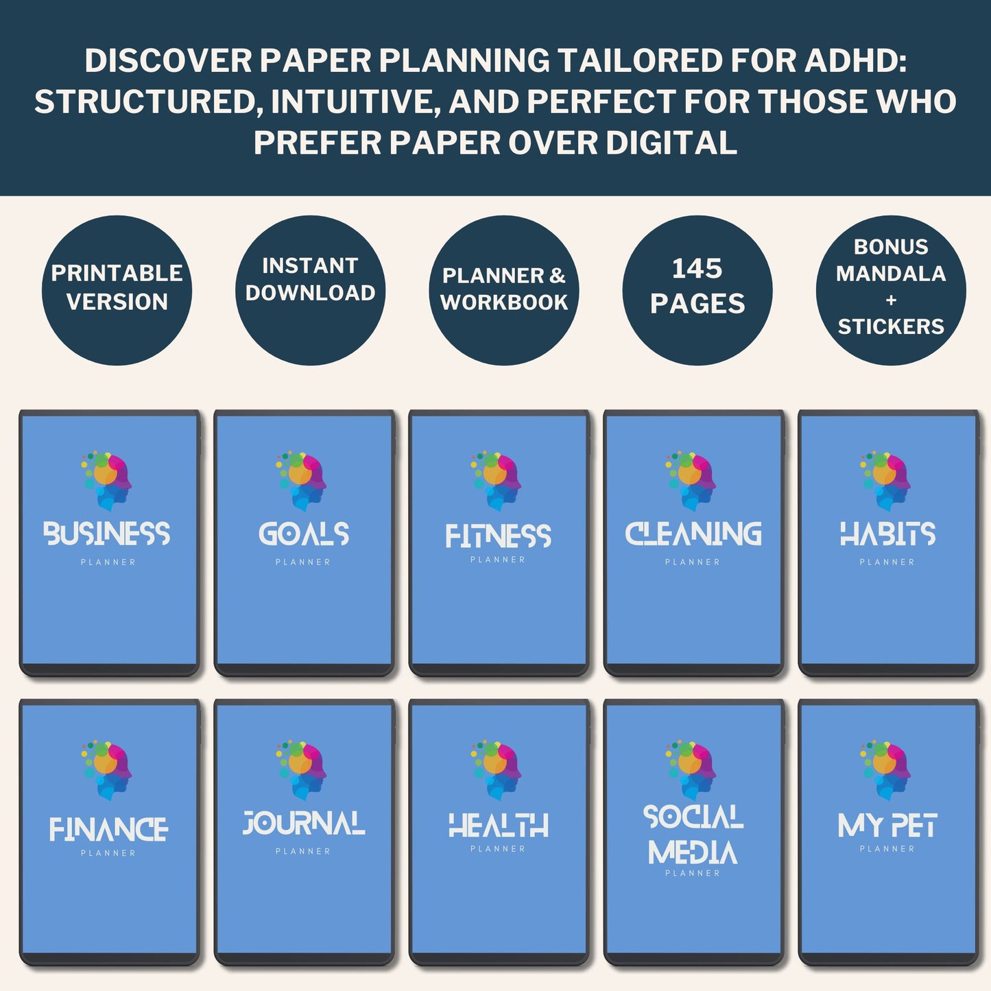 ADHD LIFE PLANNER - Printable Version