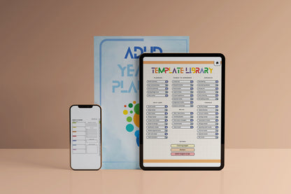 ADHD YEARLY PLANNER - Digital Version