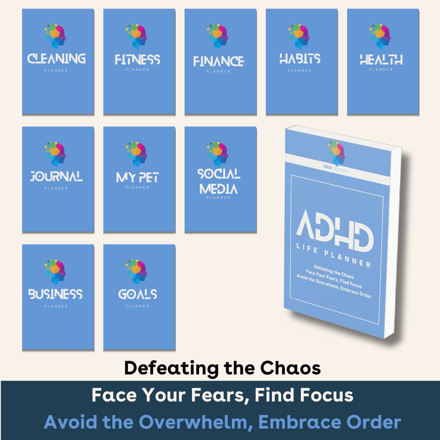 ADHD LIFE PLANNER - Printable Version - Calendars, Organizers & Planners - ADHD Life Sync | Tools and Resources for Brains That Work Differently