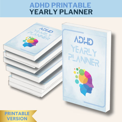 ADHD YEARLY PLANNER 2024 - Printable Version - Planner Stampabile - ADHD Life Sync | Tools and Resources for Brains That Work Differently